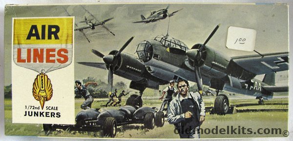 Air Lines 1/72 Junkers Ju-88A-4 - (Ju88A4), 9801 plastic model kit